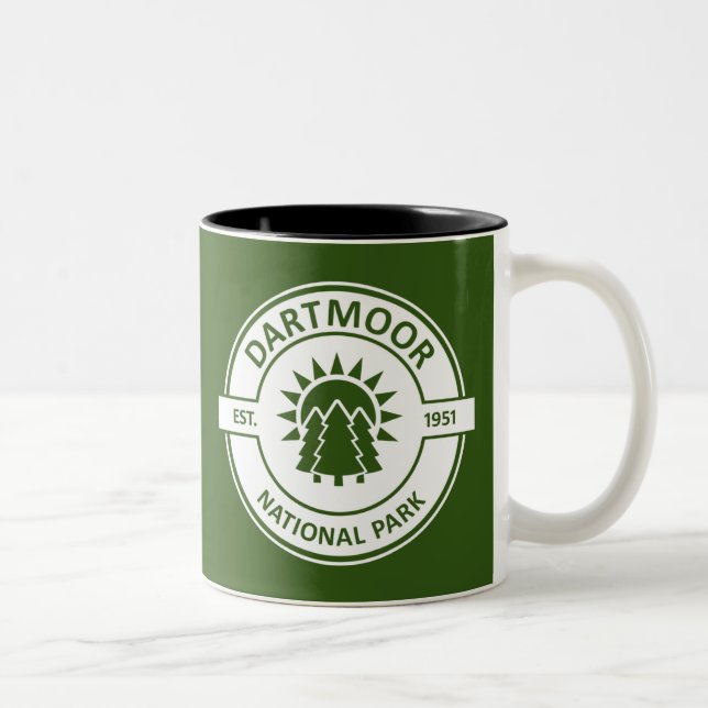 Caneca De Café Em Dois Tons Parque Nacional Dartmoor (Direita)