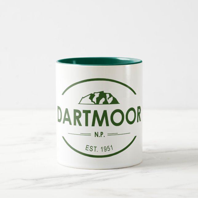 Caneca De Café Em Dois Tons Parque Nacional Dartmoor (Centro)