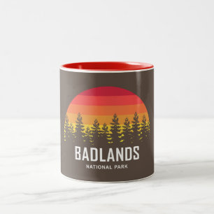 Caneca De Café Em Dois Tons Parque Nacional das Badlands