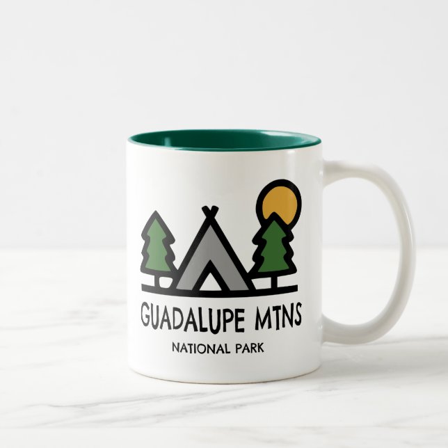 Caneca De Café Em Dois Tons Parque Nacional das Montanhas Guadalupe (Direita)