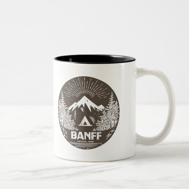 Caneca De Café Em Dois Tons Parque nacional de Banff (Direita)