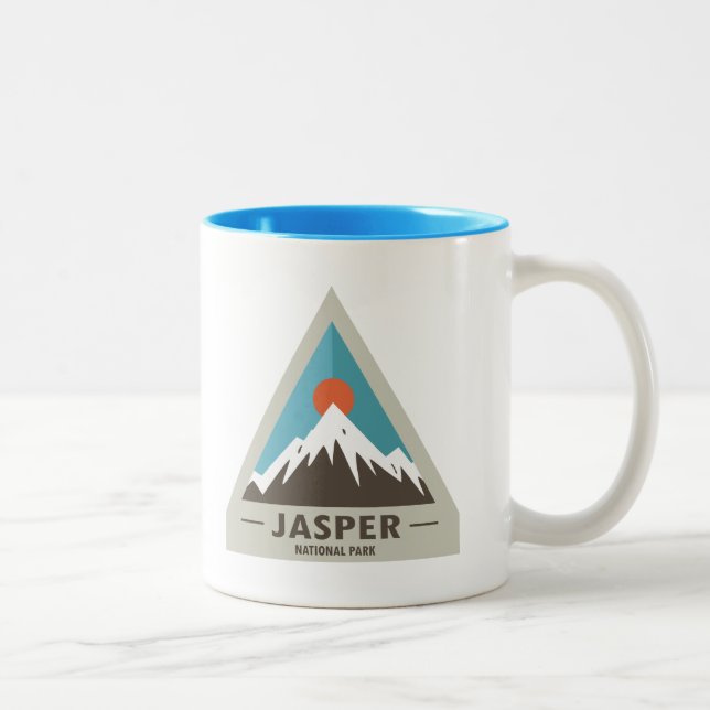 Caneca De Café Em Dois Tons Parque nacional de jaspe (Direita)