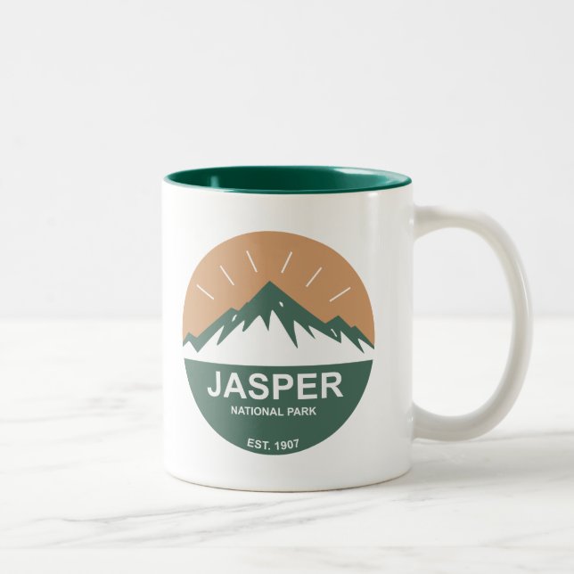 Caneca De Café Em Dois Tons Parque nacional de jaspe (Direita)