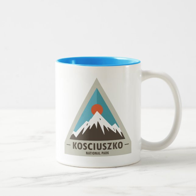 Caneca De Café Em Dois Tons Parque Nacional de Kosciuszko (Direita)
