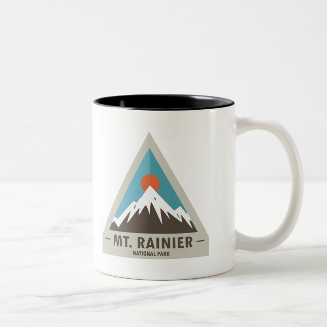 Caneca De Café Em Dois Tons Parque nacional de Monte Rainier (Direita)