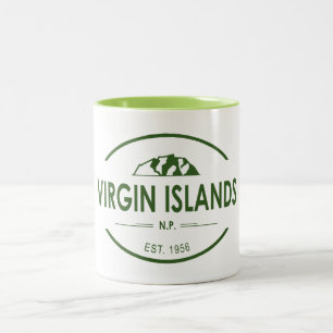 Caneca De Café Em Dois Tons Parque nacional de Virgin Islands
