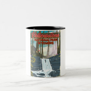 Caneca De Café Em Dois Tons Parque Nacional de Yellowstone, Wyoming EUA
