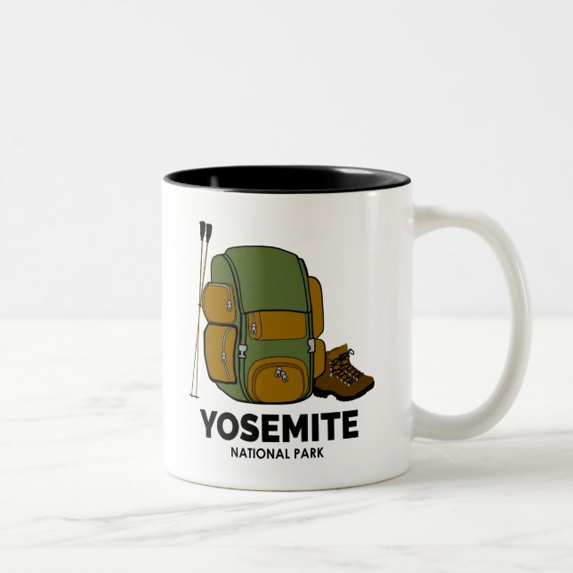 Caneca De Café Em Dois Tons Parque Nacional de Yosemite (Direita)
