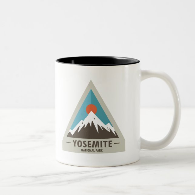Caneca De Café Em Dois Tons Parque Nacional de Yosemite (Direita)