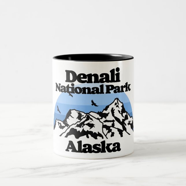 Caneca De Café Em Dois Tons Parque Nacional Denali (Centro)