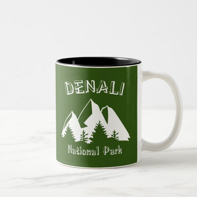 Caneca De Café Em Dois Tons Parque Nacional Denali (Direita)