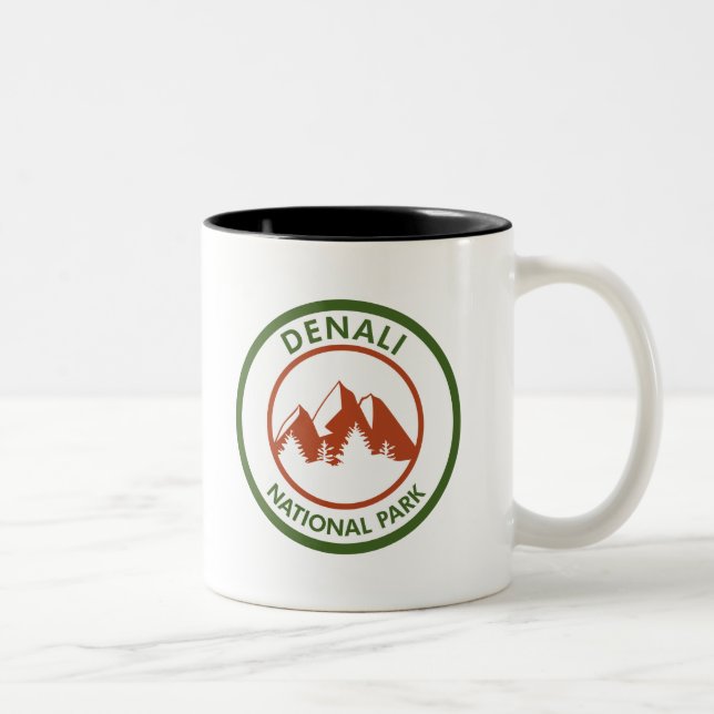 Caneca De Café Em Dois Tons Parque Nacional Denali (Direita)