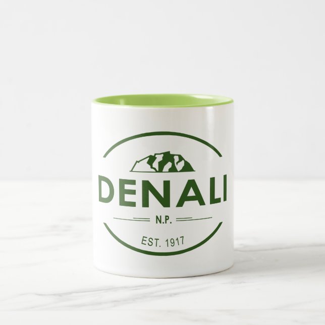 Caneca De Café Em Dois Tons Parque Nacional Denali (Centro)