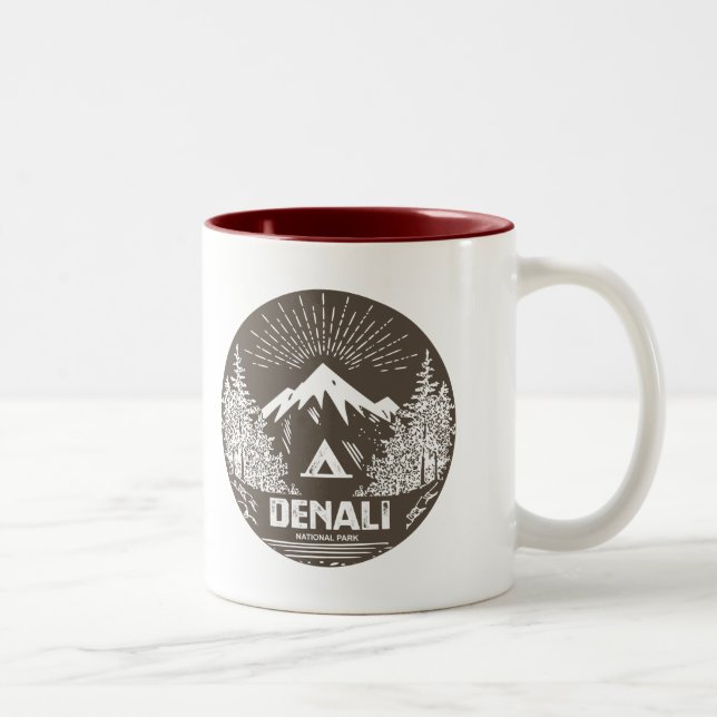 Caneca De Café Em Dois Tons Parque Nacional Denali (Direita)
