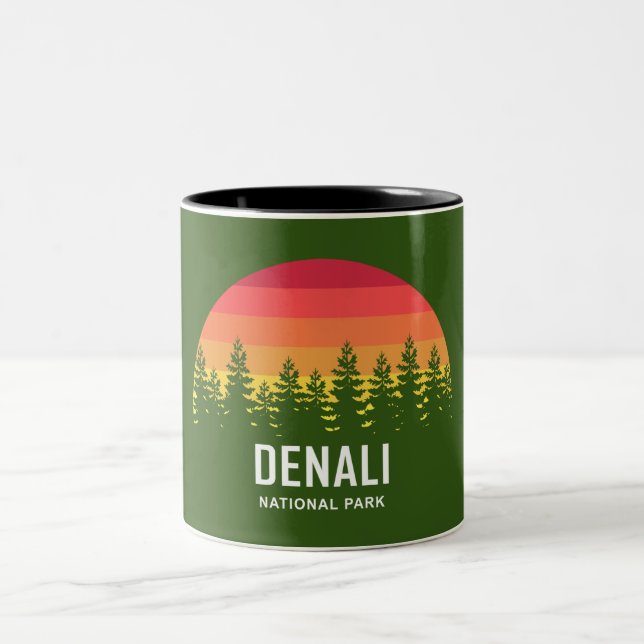 Caneca De Café Em Dois Tons Parque Nacional Denali (Centro)