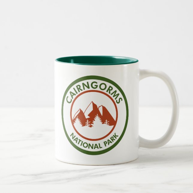 Caneca De Café Em Dois Tons Parque Nacional do Cairngorms, Escócia (Direita)