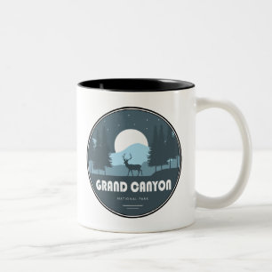 Caneca De Café Em Dois Tons Parque Nacional do Grand Canyon Veado