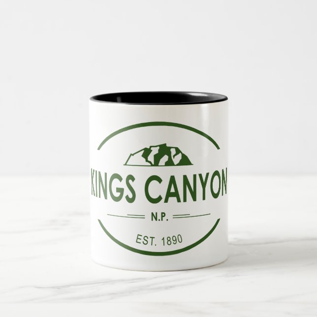 Caneca De Café Em Dois Tons Parque Nacional do Kings Canyon (Centro)