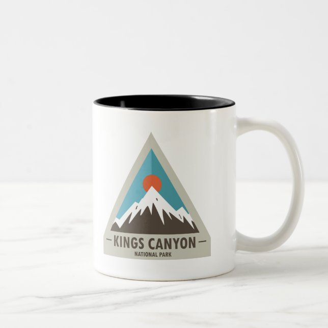 Caneca De Café Em Dois Tons Parque Nacional do Kings Canyon (Direita)