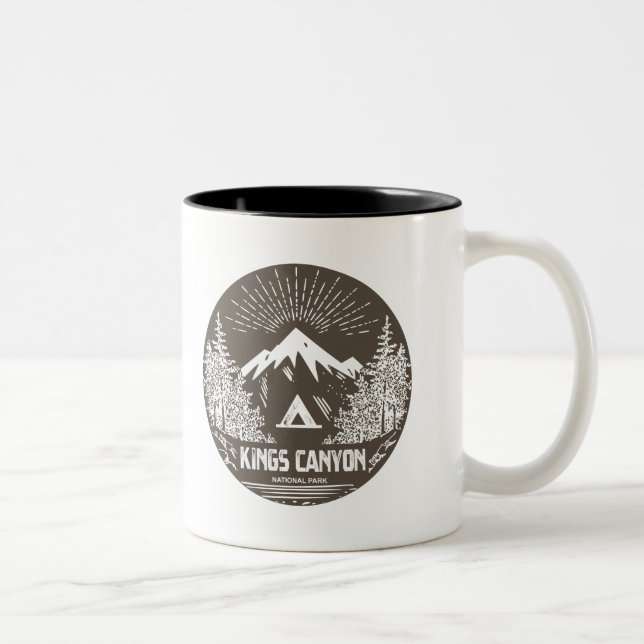 Caneca De Café Em Dois Tons Parque Nacional do Kings Canyon (Direita)