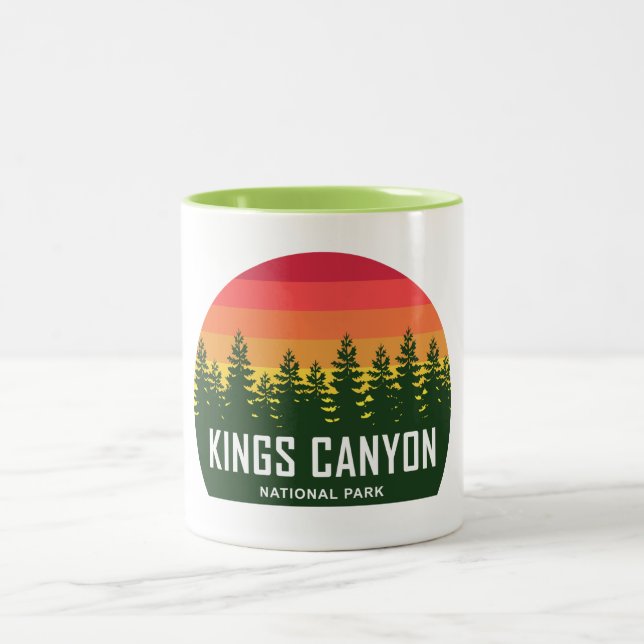 Caneca De Café Em Dois Tons Parque Nacional do Kings Canyon (Centro)