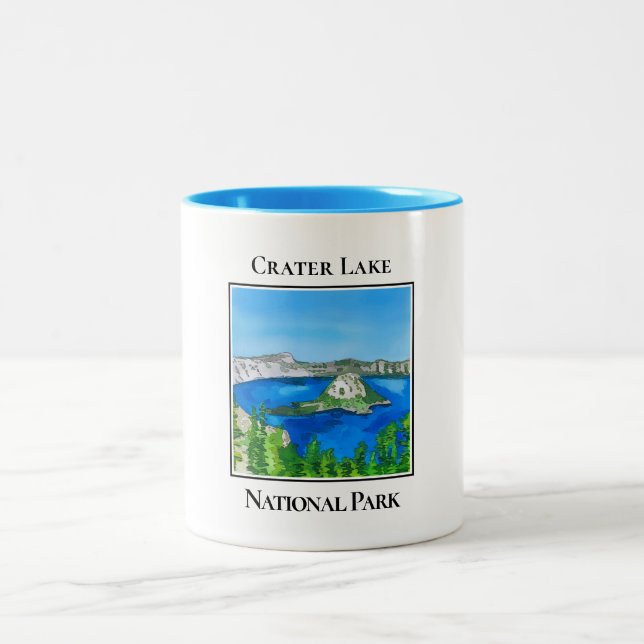 Caneca De Café Em Dois Tons Parque Nacional do Lago Crater (Centro)