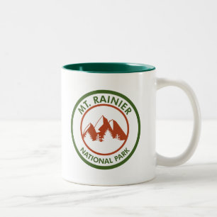 Caneca De Café Em Dois Tons Parque Nacional do Monte Rainier