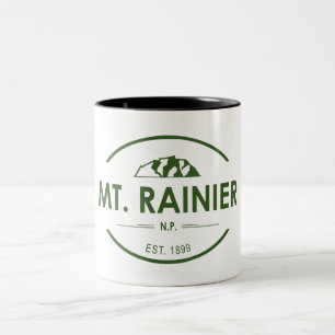 Caneca De Café Em Dois Tons Parque Nacional do Mt. Rainier