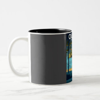 Caneca De Café Em Dois Tons Parque Nacional do Parque Nacional da olimpiadas n