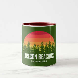 Caneca De Café Em Dois Tons Parque Nacional dos Beacons Brecon