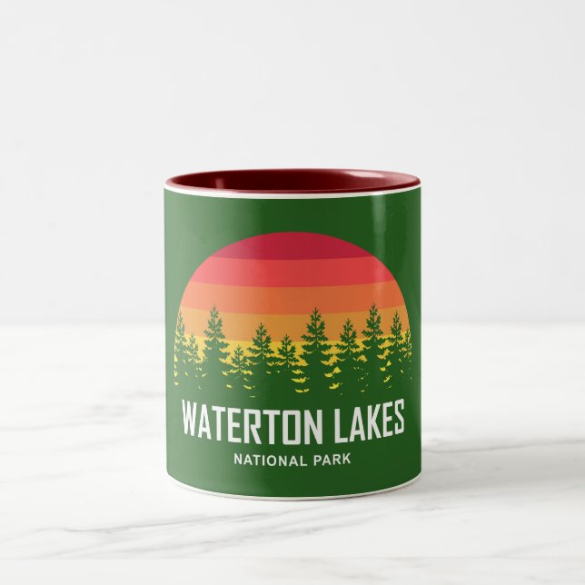 Caneca De Café Em Dois Tons Parque Nacional dos Lagos Waterton (Centro)