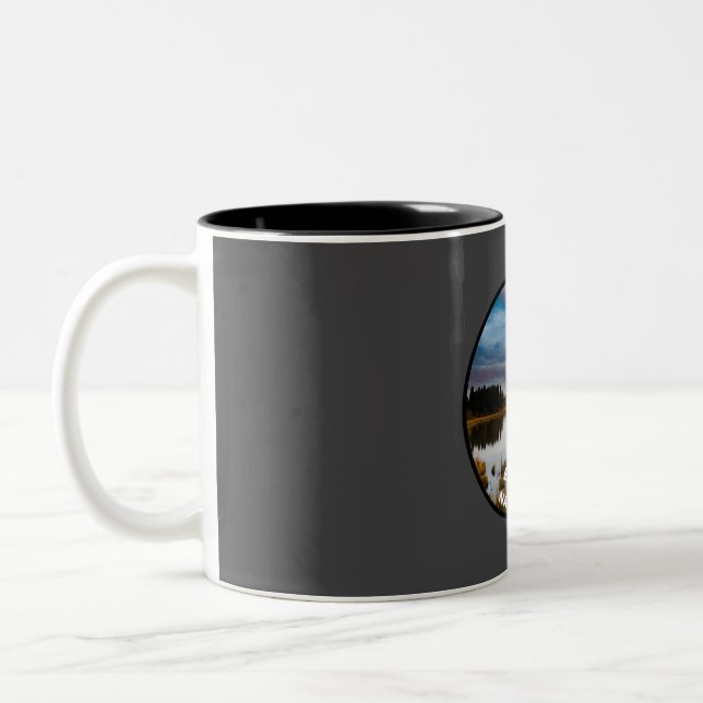 Caneca De Café Em Dois Tons Parque Nacional Elk Island (Esquerda)