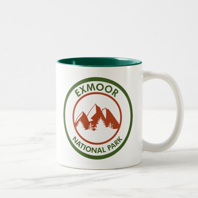 Caneca De Café Em Dois Tons Parque Nacional Exmoor (Direita)