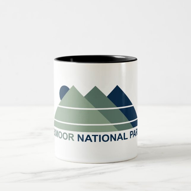 Caneca De Café Em Dois Tons Parque Nacional Exmoor Montanha Sol (Centro)