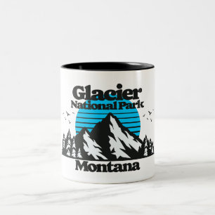 Caneca De Café Em Dois Tons Parque Nacional Glacier