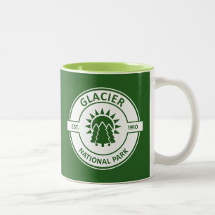 Caneca De Café Em Dois Tons Parque Nacional Glacier