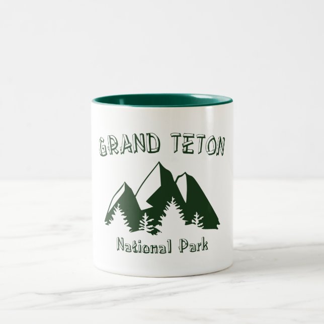 Caneca De Café Em Dois Tons Parque Nacional Grand Teton (Centro)