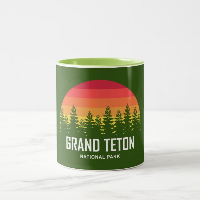 Caneca De Café Em Dois Tons Parque Nacional Grand Teton (Centro)