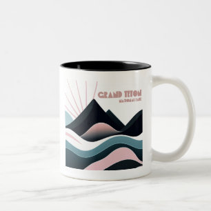 Caneca De Café Em Dois Tons Parque Nacional Grand Teton Colored Hills