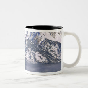 Caneca De Café Em Dois Tons PARQUE NACIONAL GRAND TETON, WYOMING. EUA. Névoa &