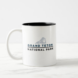 Caneca De Café Em Dois Tons Parque nacional grande de Teton