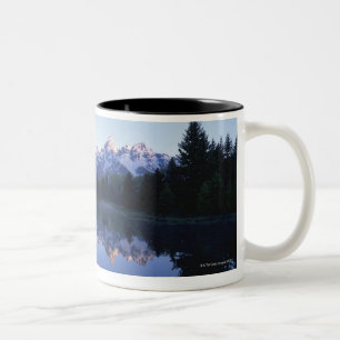 Caneca De Café Em Dois Tons Parque nacional grande de Teton, escala de Teton,