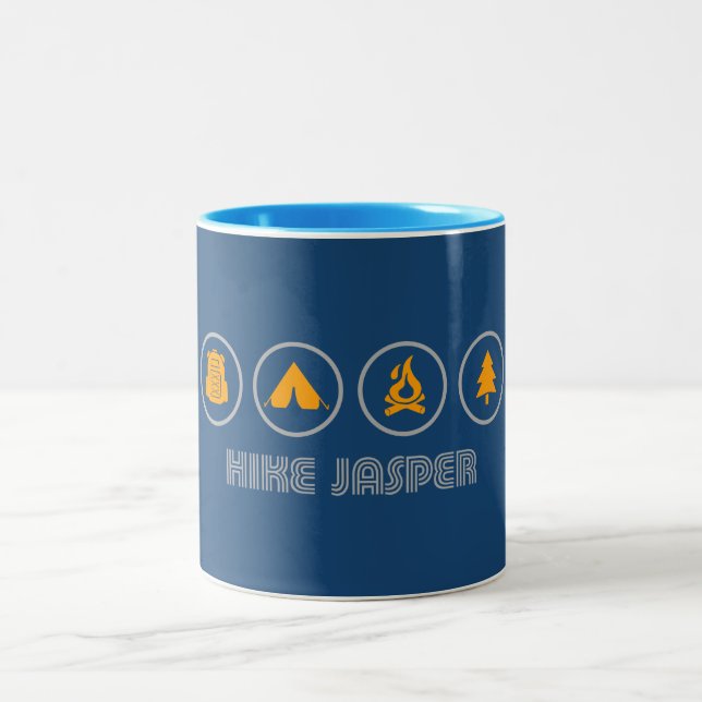 Caneca De Café Em Dois Tons Parque Nacional Hike Jasper (Centro)