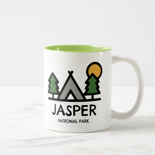 Caneca De Café Em Dois Tons Parque Nacional Jasper (Direita)