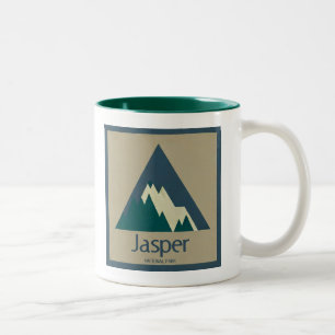 Caneca De Café Em Dois Tons Parque Nacional Jasper Rústico