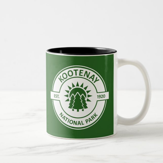 Caneca De Café Em Dois Tons Parque Nacional Kootenay (Direita)