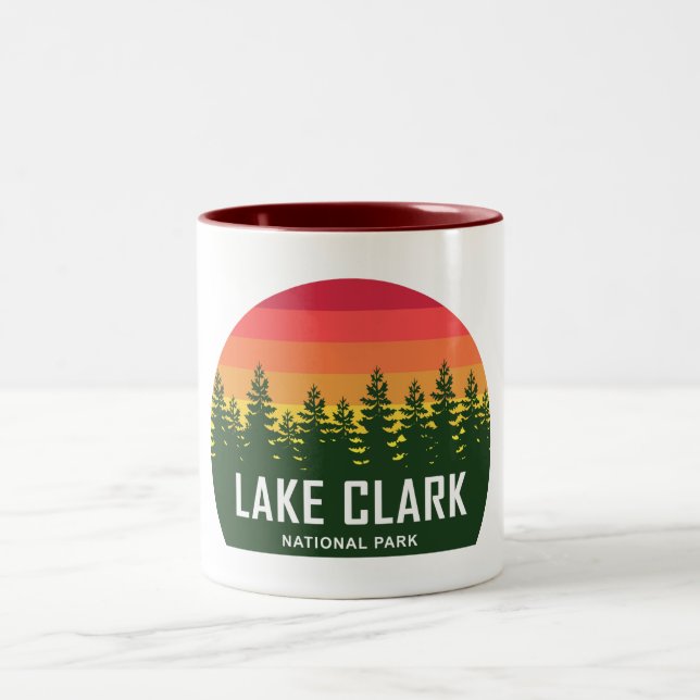 Caneca De Café Em Dois Tons Parque Nacional Lake Clark (Centro)