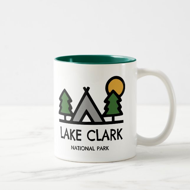 Caneca De Café Em Dois Tons Parque Nacional Lake Clark (Direita)