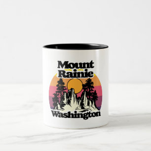 Caneca De Café Em Dois Tons Parque Nacional Monte Rainier