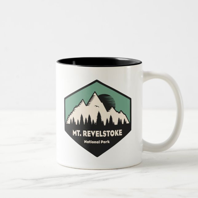 Caneca De Café Em Dois Tons Parque Nacional Monte Revelstoke (Direita)